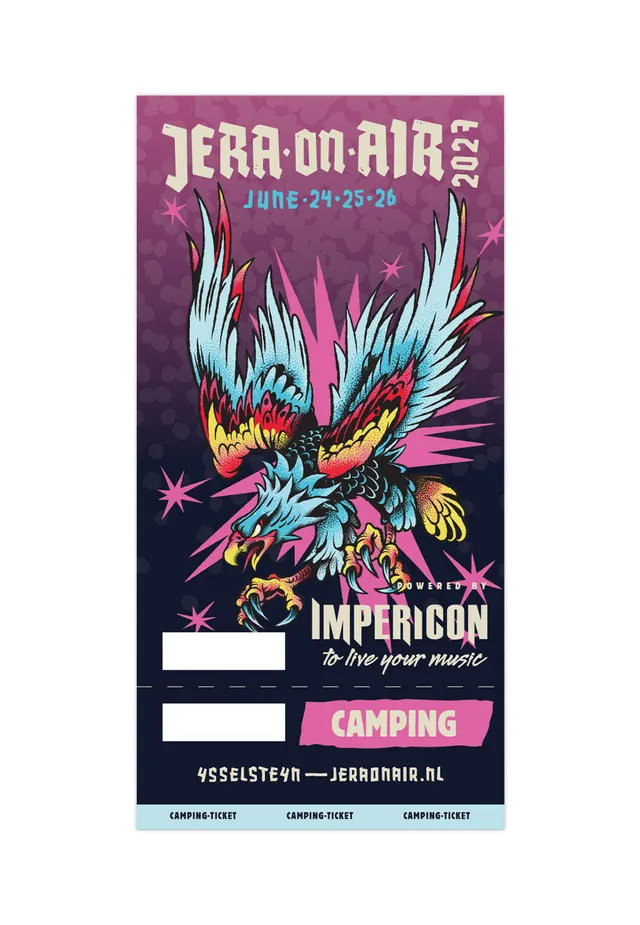Jera On Air 2027 biglietto camping 24-26 giugno ticket