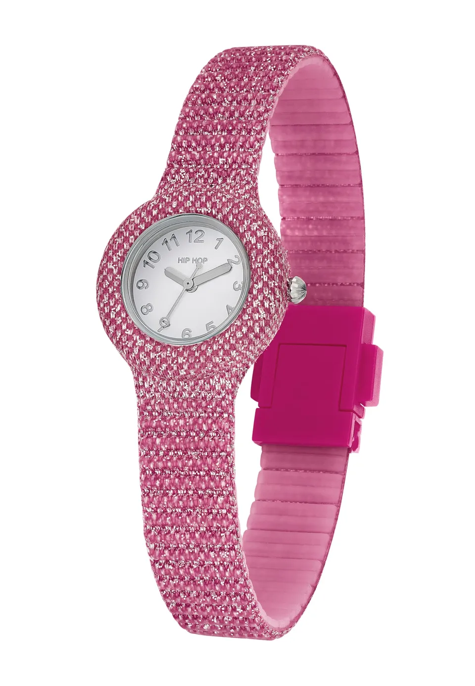 Hip Hop Shimmer Crush orologio donna silicone 32 mm lurex