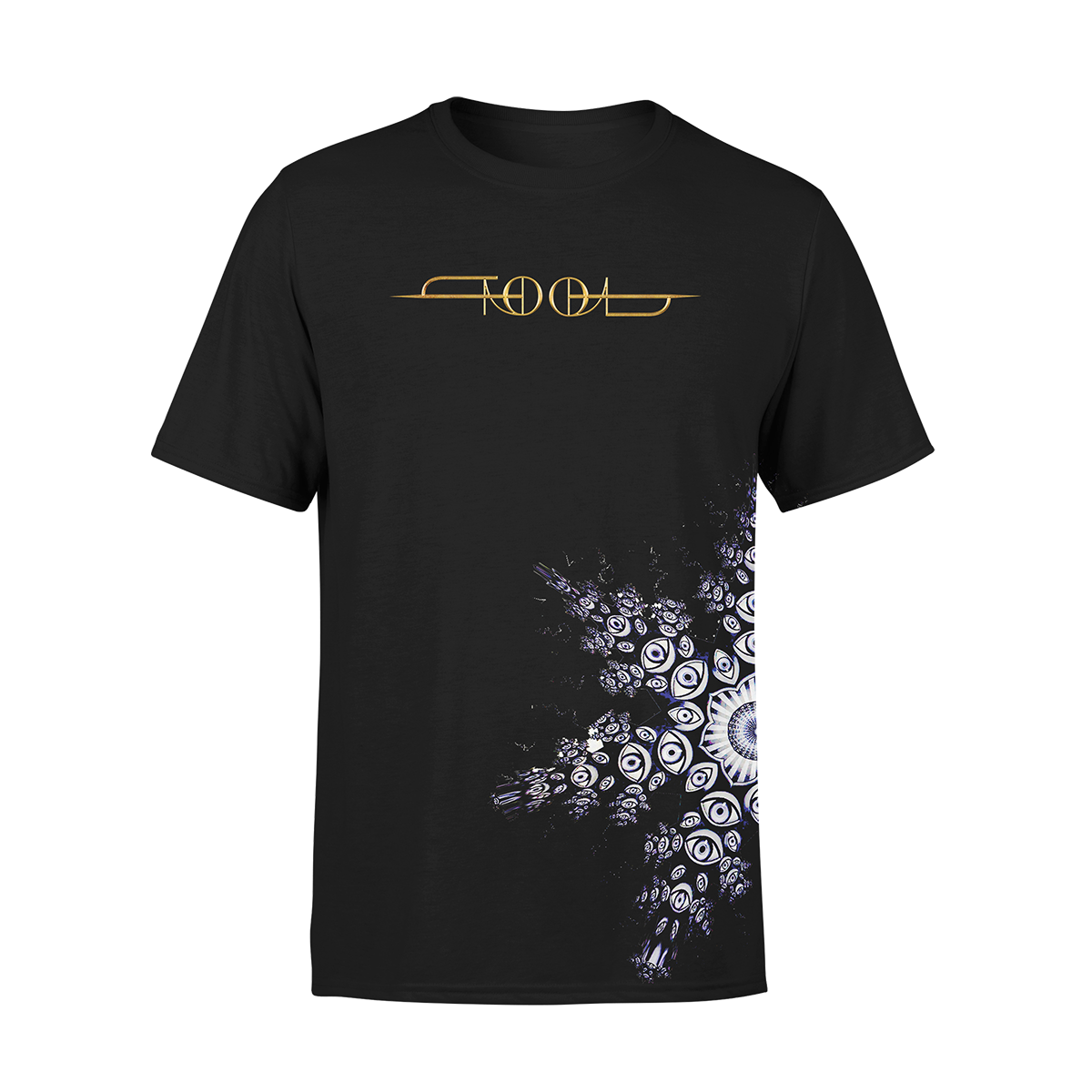 Tool Tondo Star T-Shirt Unisex Premium Nera Cotone Poliestere