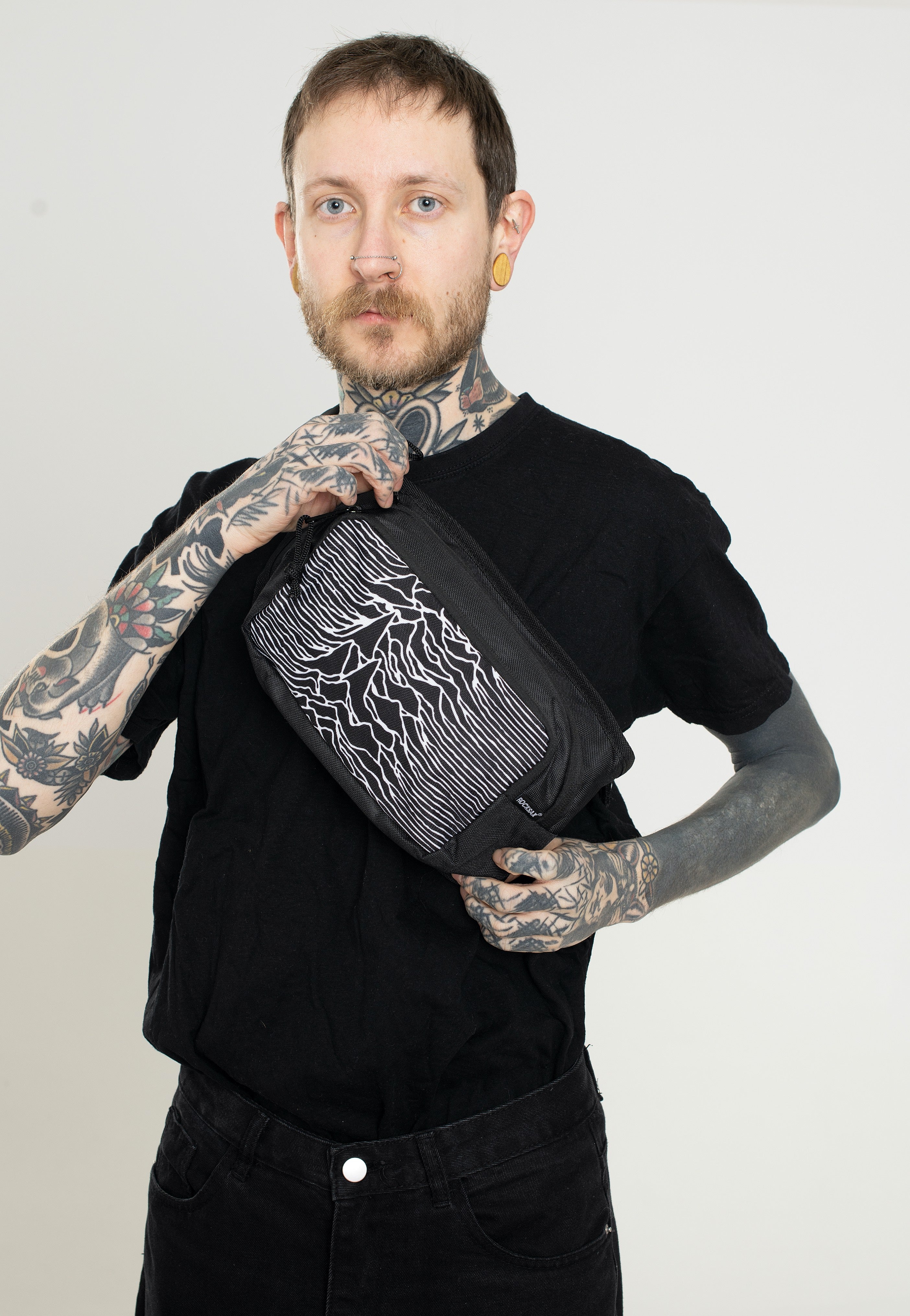 Joy Division Unknown Pleasures marsupio nero onesize poliestere