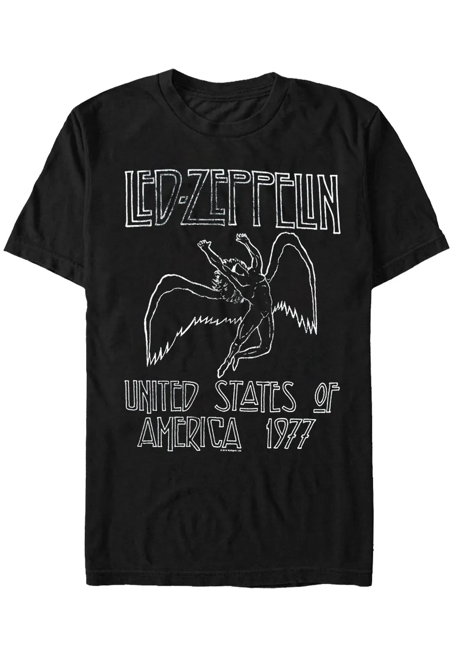 Led Zeppelin US '77 maglietta nera taglia L