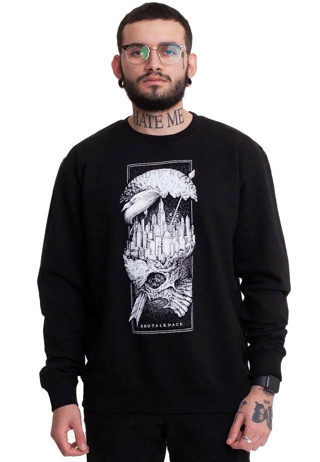 Brutal Knack Distopia Black Felpa Nera Streetwear