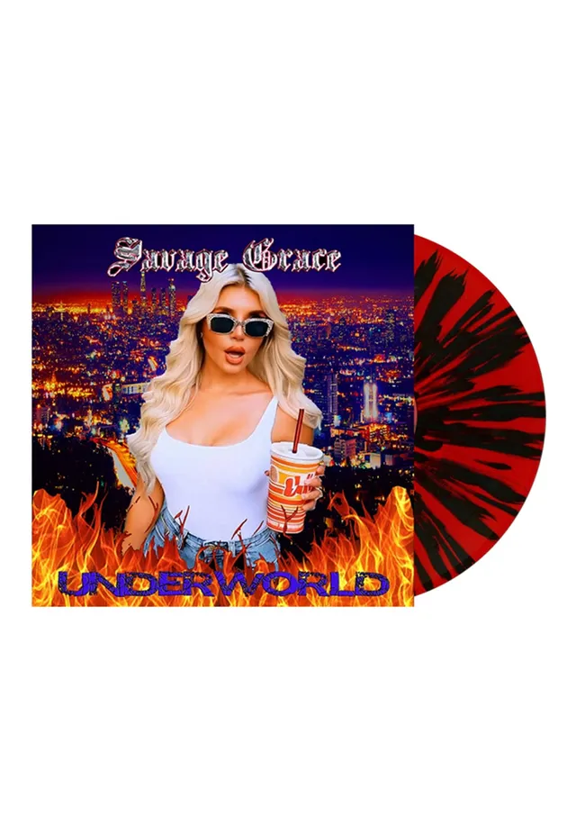 Savage Grace Underworld vinile LP splatter rosso limitato