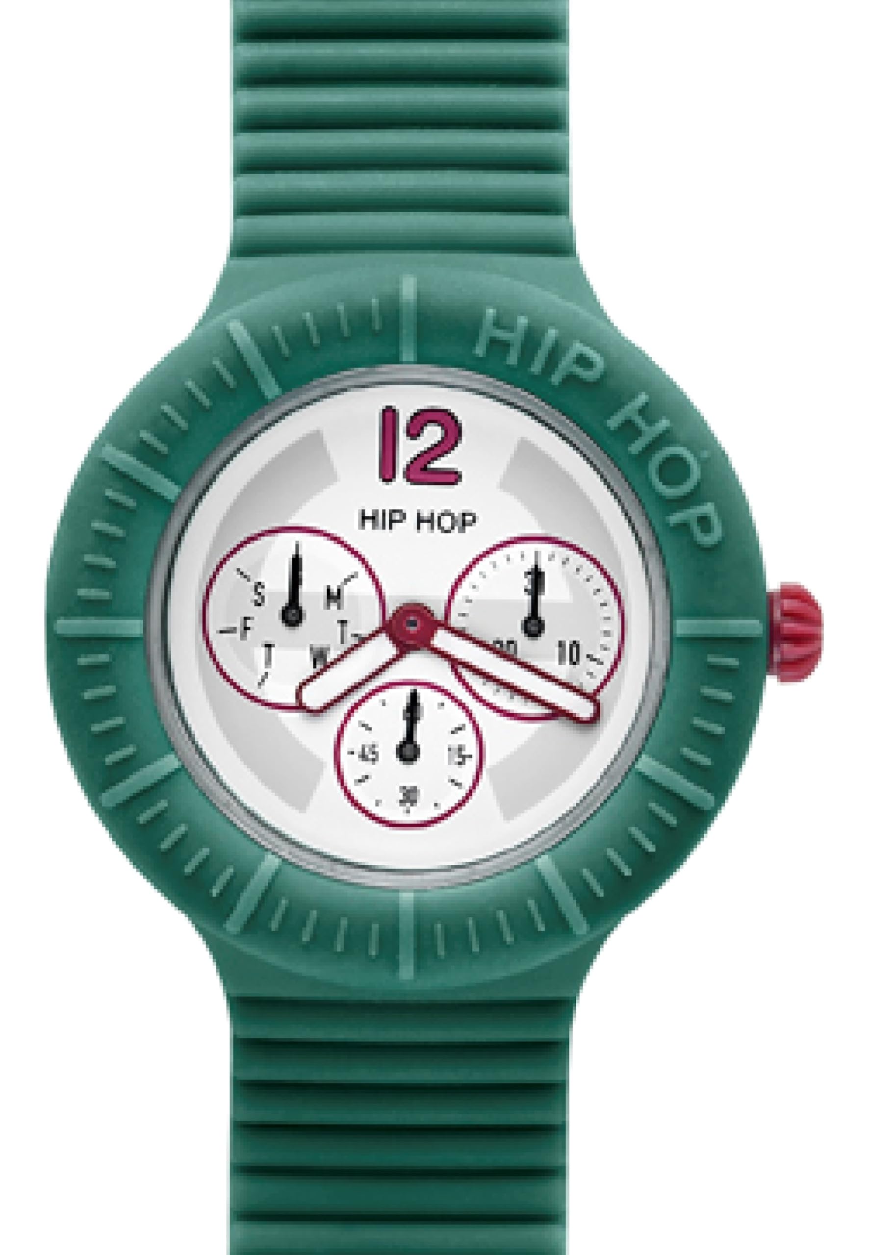 Hip Hop Master HWU0173 Orologio uomo silicone verde