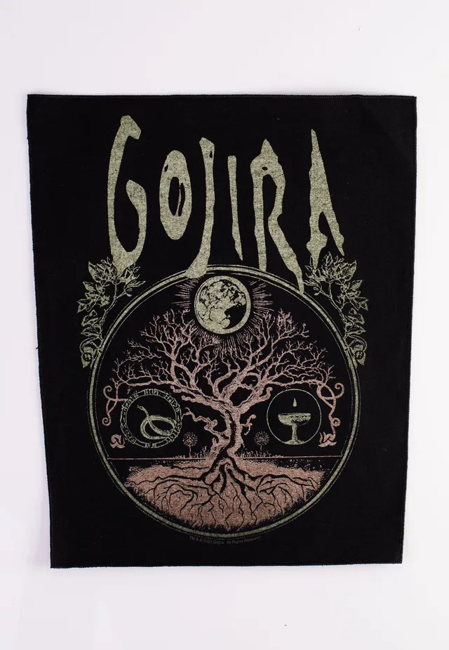 Gojira Tree Of Life backpatch toppa nera onesize