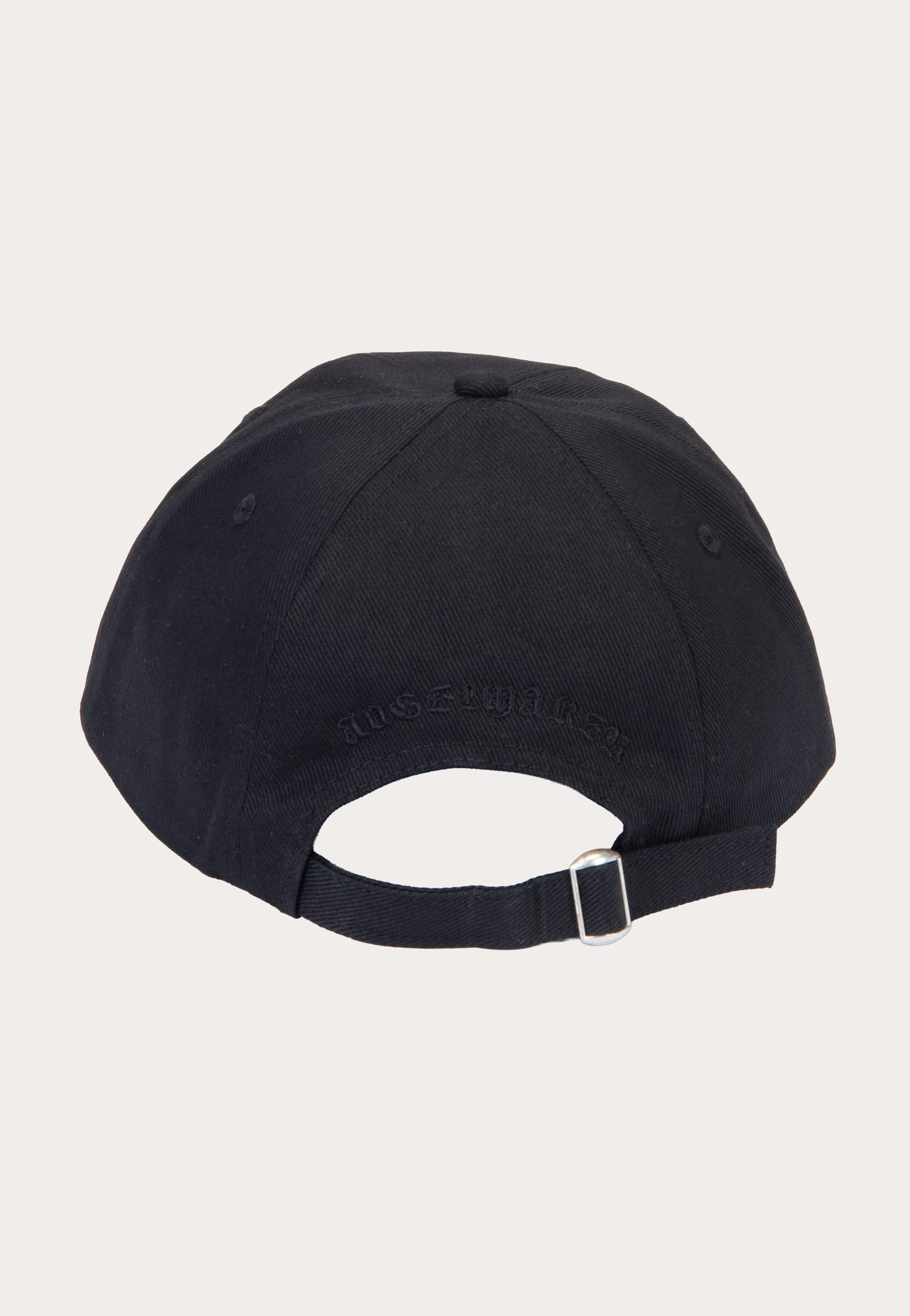 Angelmaker Logo Dad Cap cappello nero cotone strapback