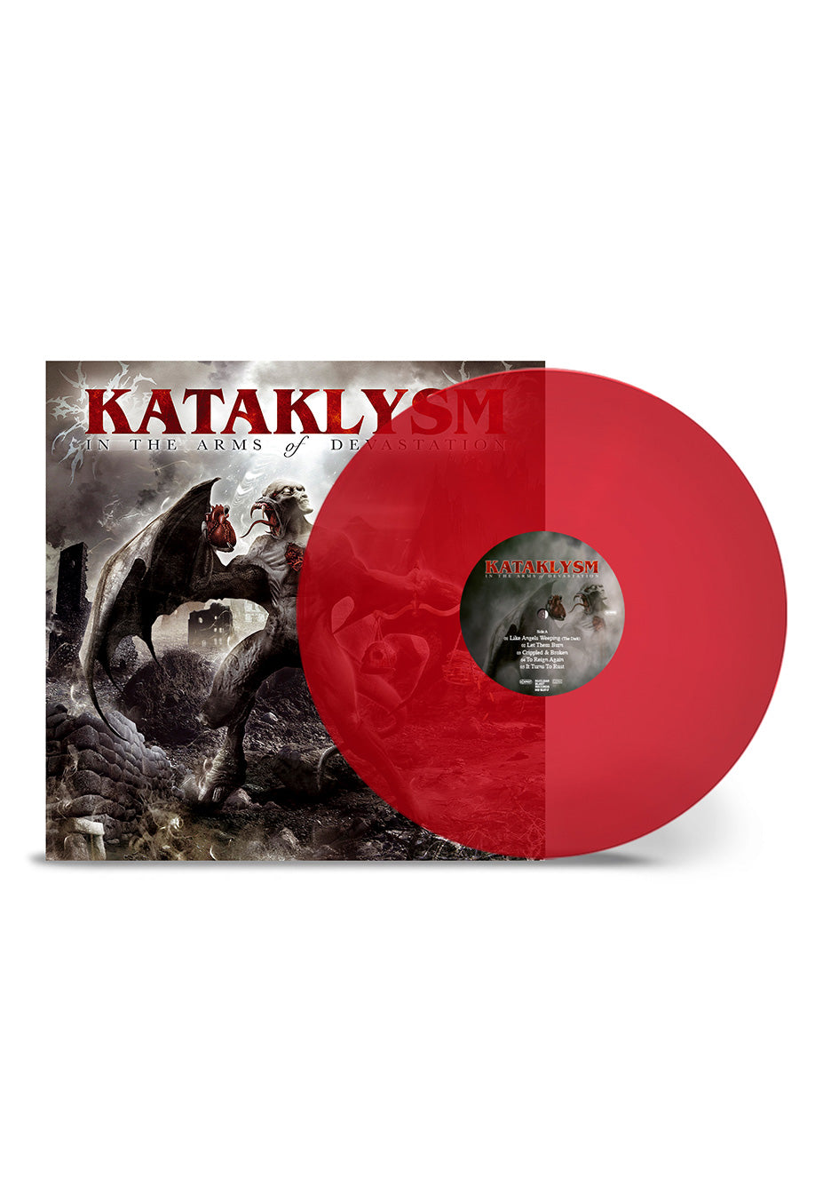Kataklysm Into The Arms Of Devastation vinile LP rosso trasparente