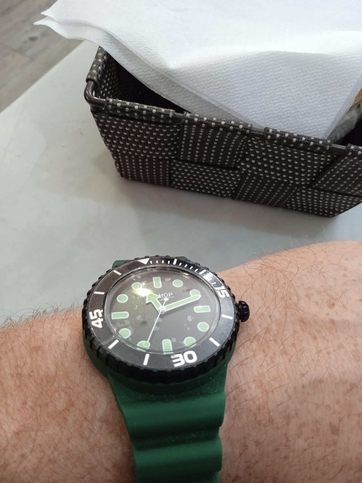 Hip Hop Master Orologio Uomo Giallo 41 mm Silicone