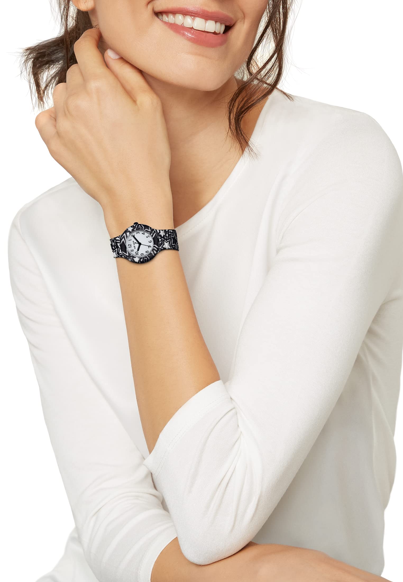 Hip Hop Hero 32 Sky orologio donna nero-bianco 32 mm