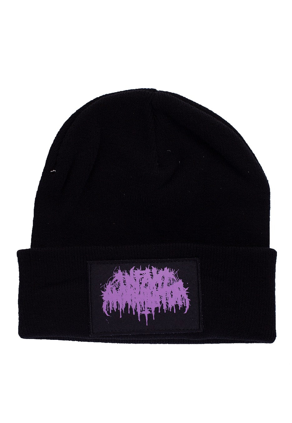 Infant Annihilator Purple Logo beanie nera lunga