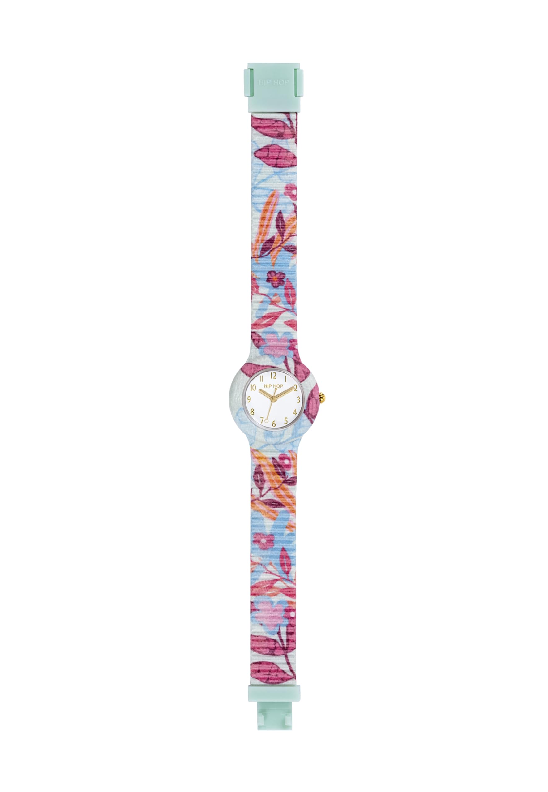 Hip Hop Clori orologio donna rosa fiori silicone 32 mm