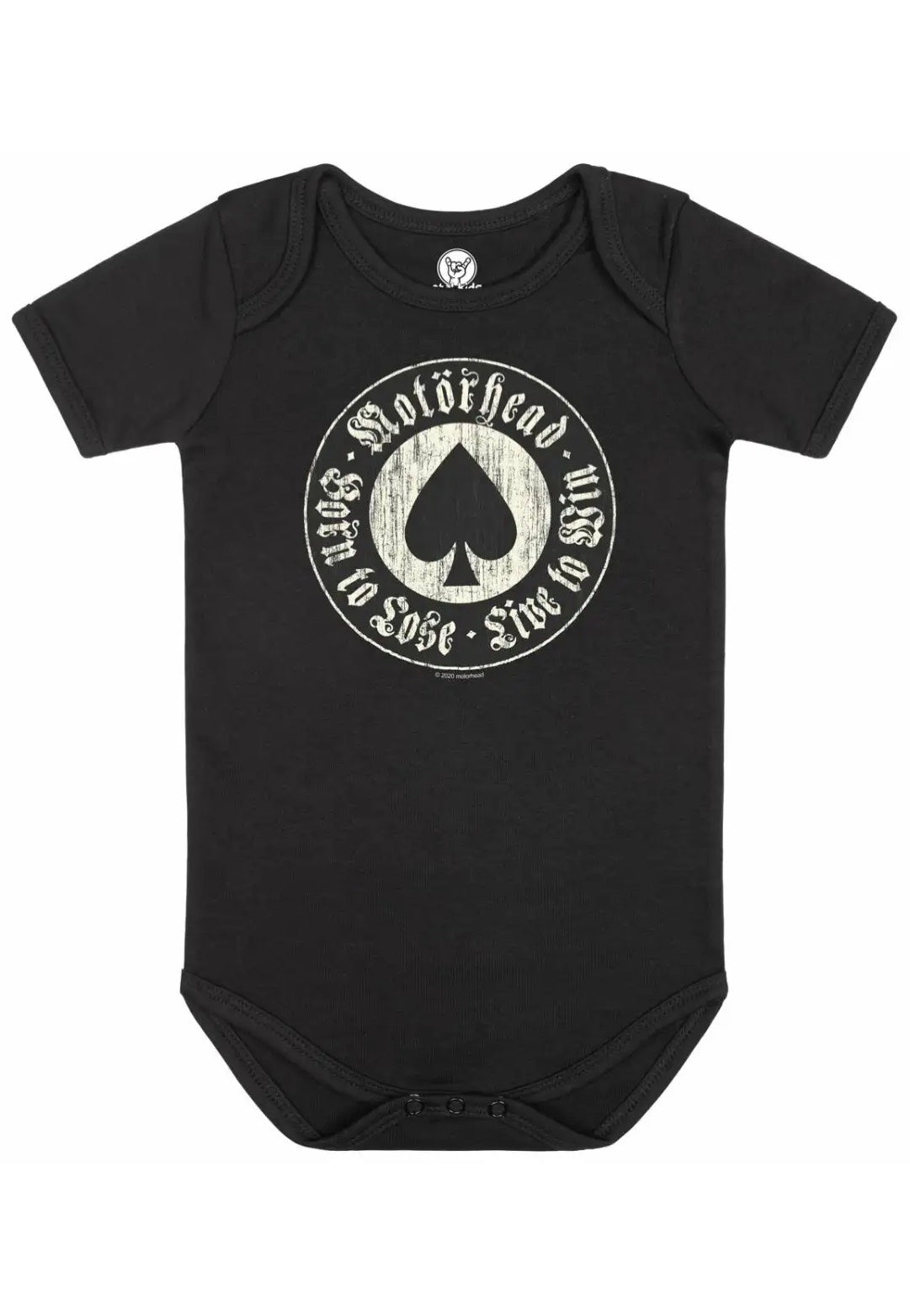 Motörhead Born To Lose Body Neonato Nero 68/74