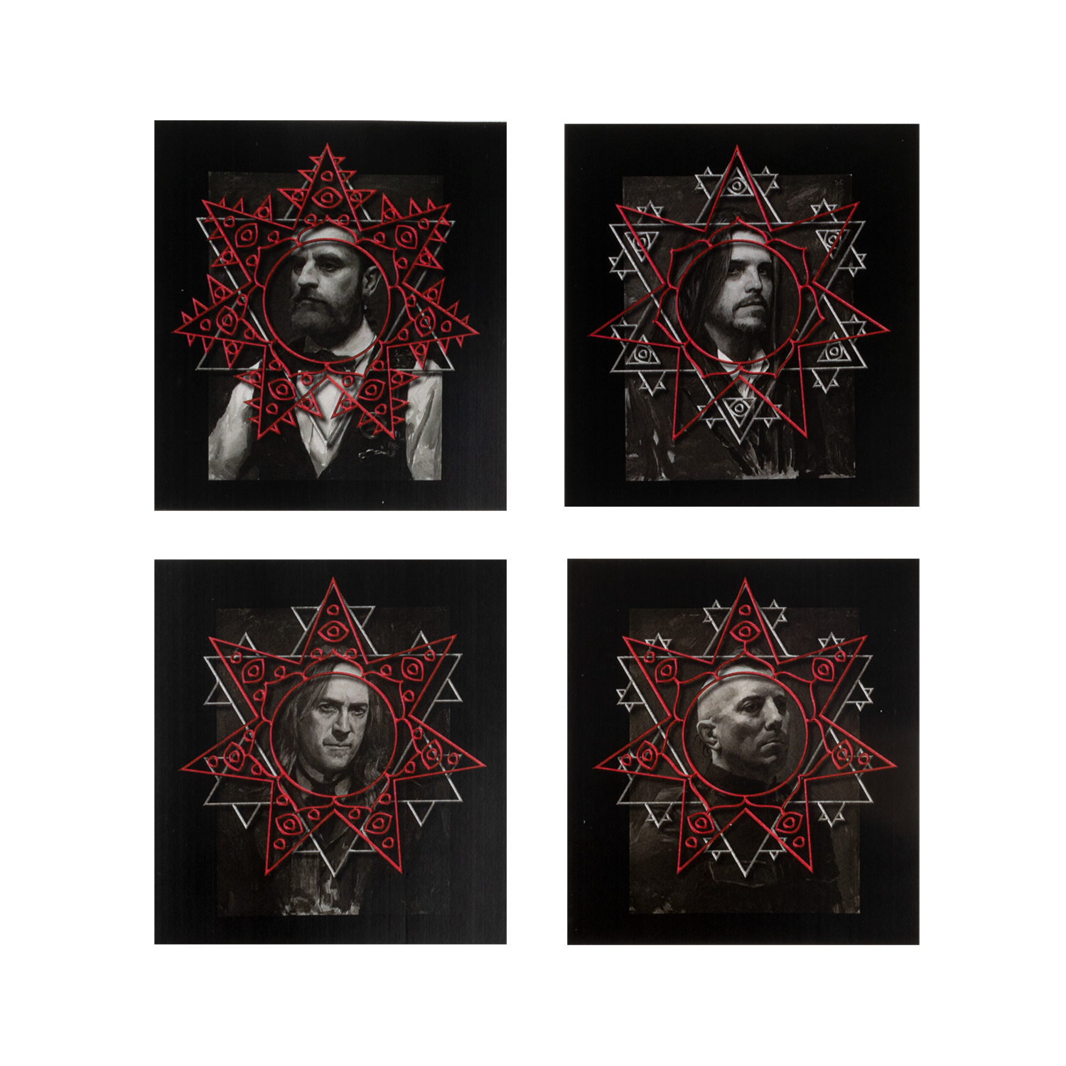 Tool Army Portrait set adesivi vinile ritratti