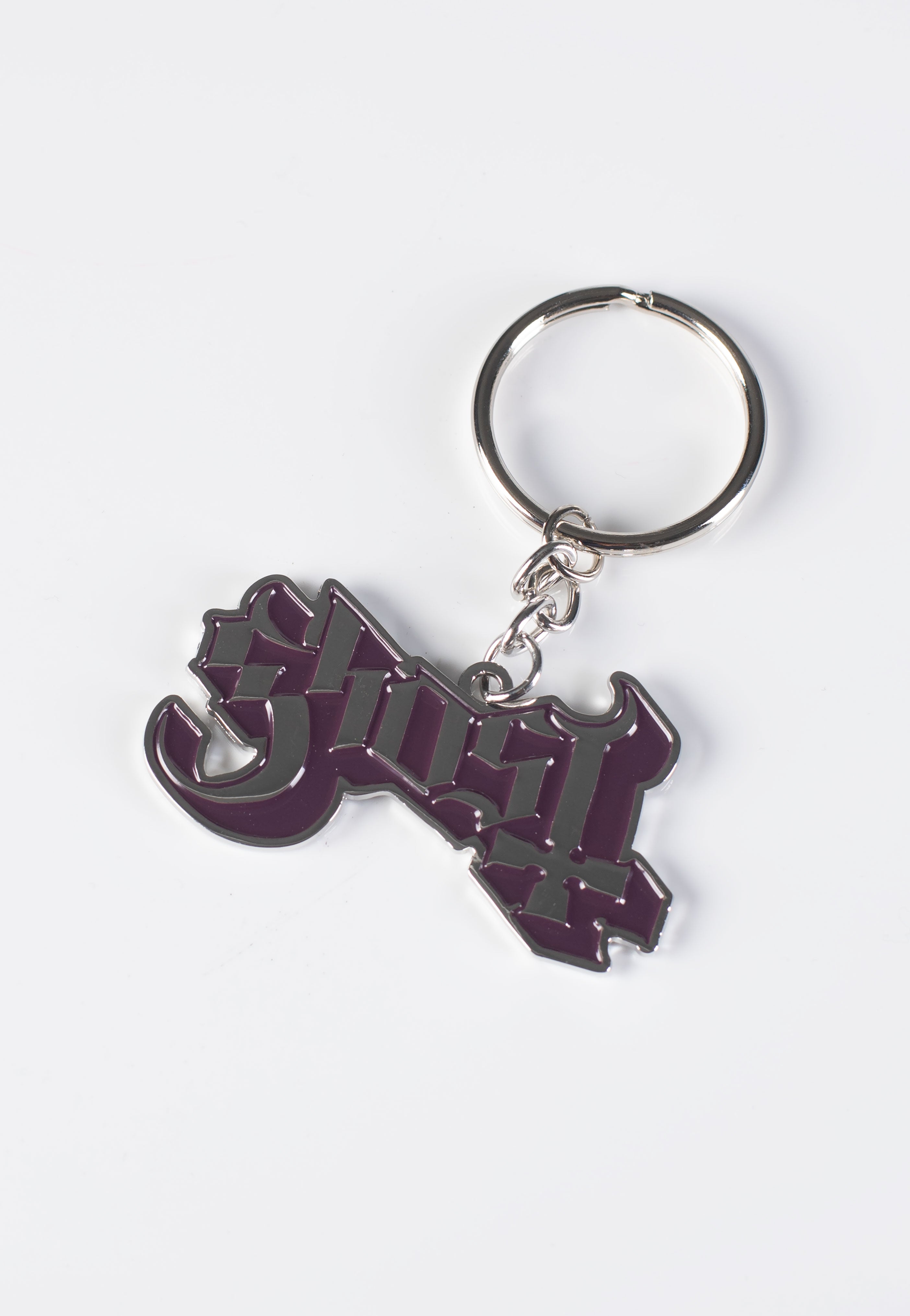 Ghost Logo portachiavi viola metallo onesize