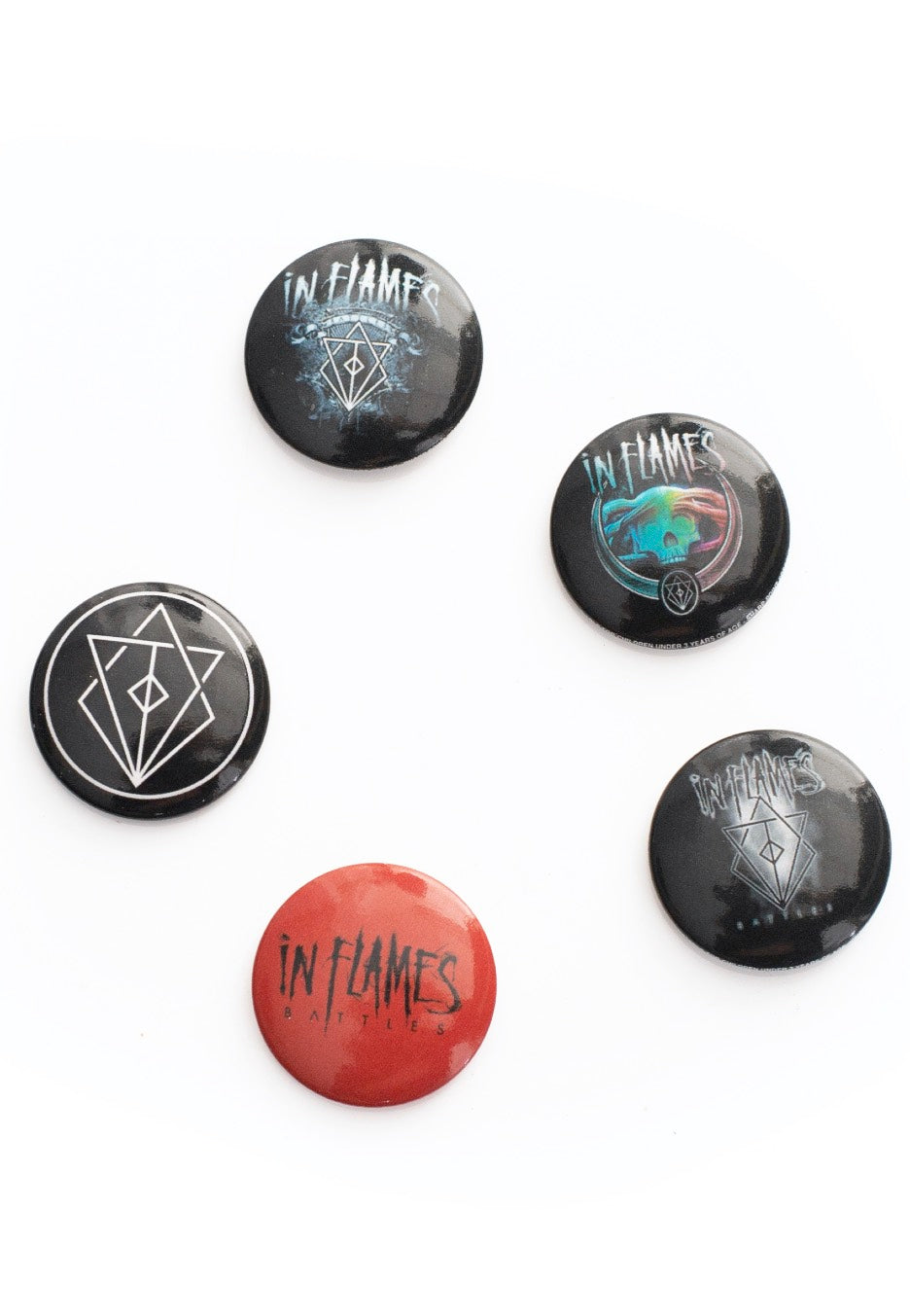 In Flames Battles set 5 spille multicolore metallo