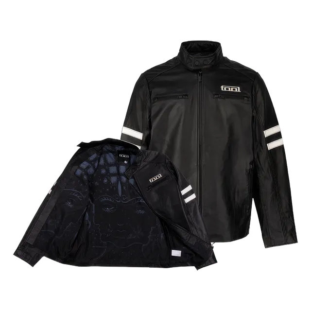 Tool 10,000 Days Banded Leather Jacket giubbotto pelle