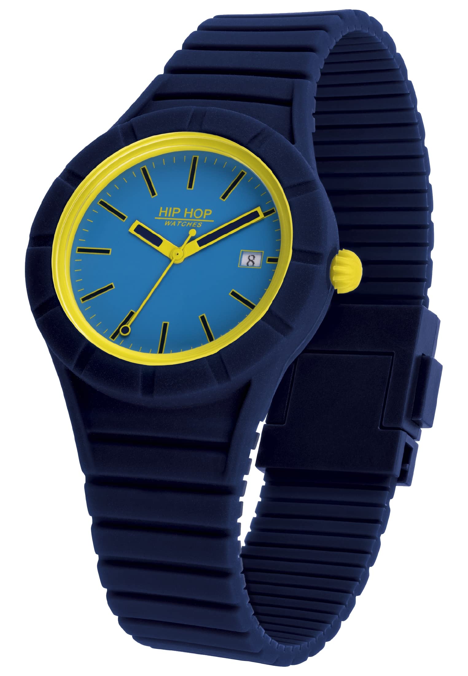 Hip Hop X Man Orologio Uomo Silicone Multicolore 42 mm