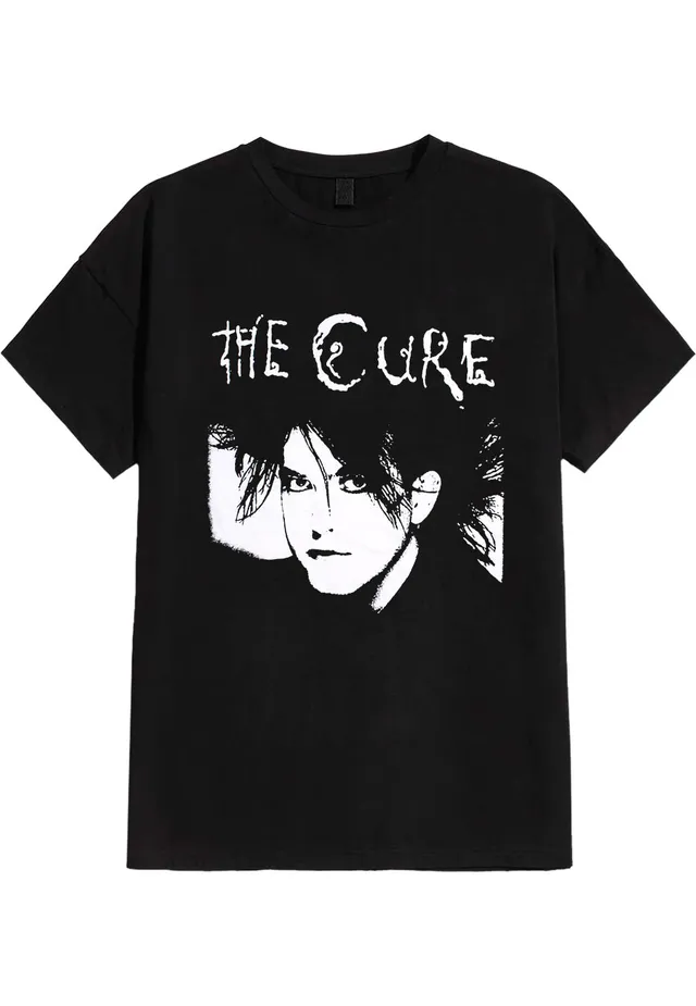 The Cure Robert Illustration Maglietta nera uomo manica corta