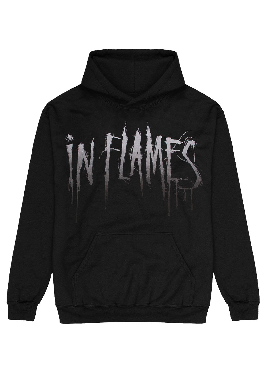 In Flames Jester Drip Felpa nera cappuccio taglia M