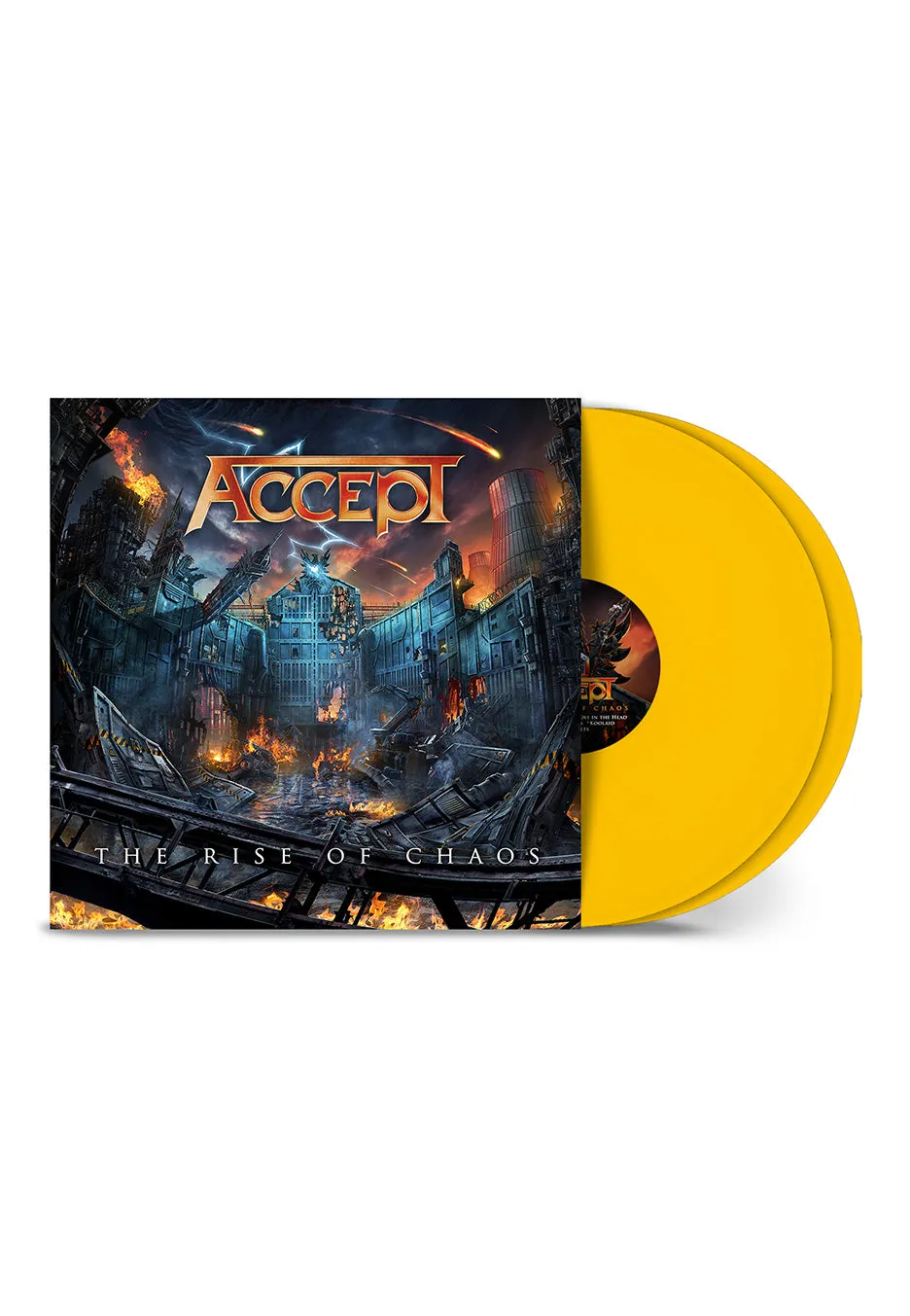 Accept The Rise Of Chaos vinile giallo doppio LP colorato