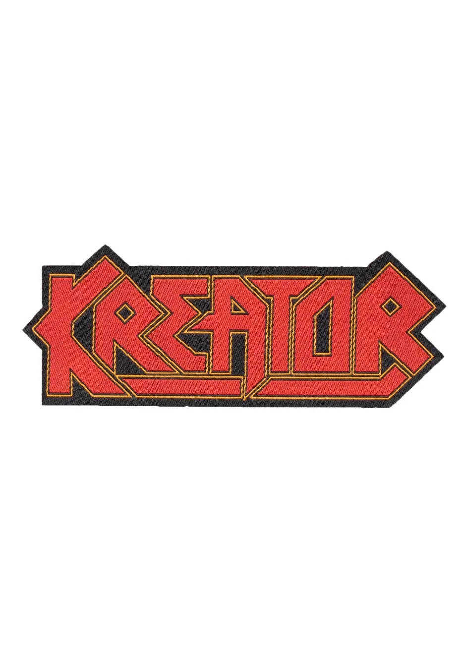 Kreator Logo Cut-Out patch rossa onesize