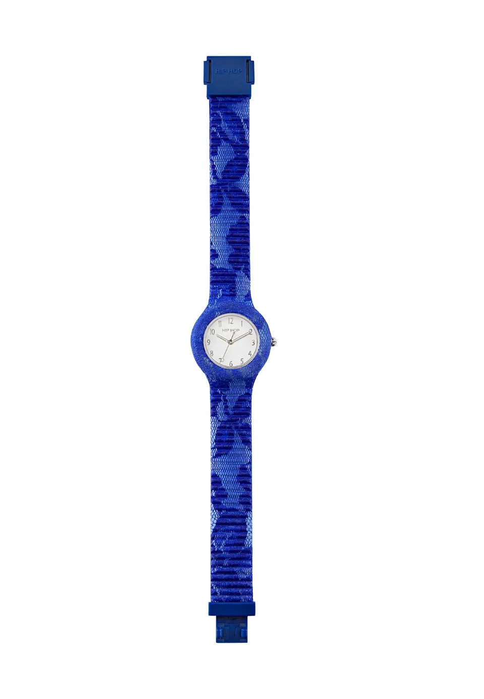 Hip Hop Lace orologio donna 32 mm blu bianco pizzo