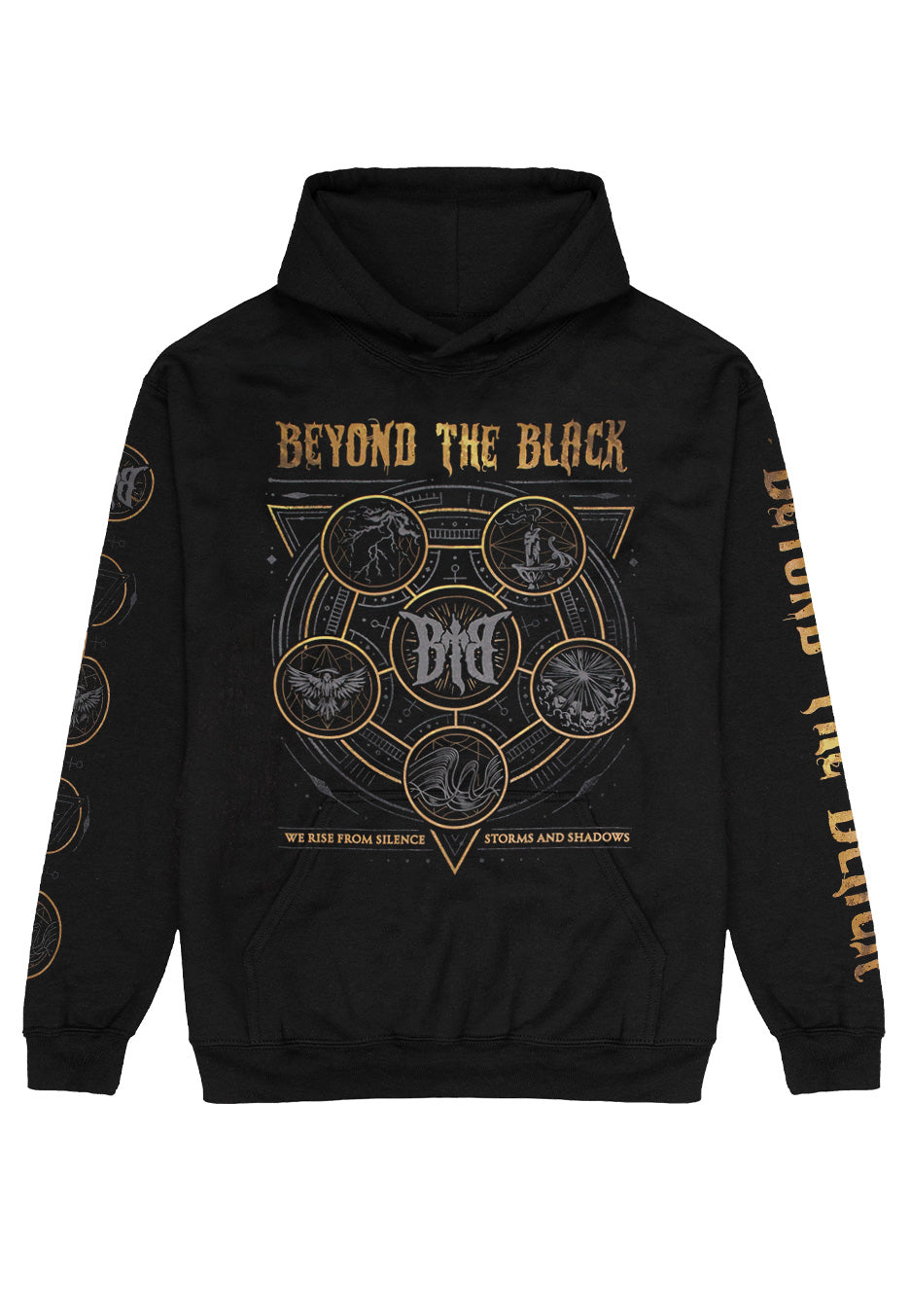 Beyond The Black Synergy felpa nera con cappuccio