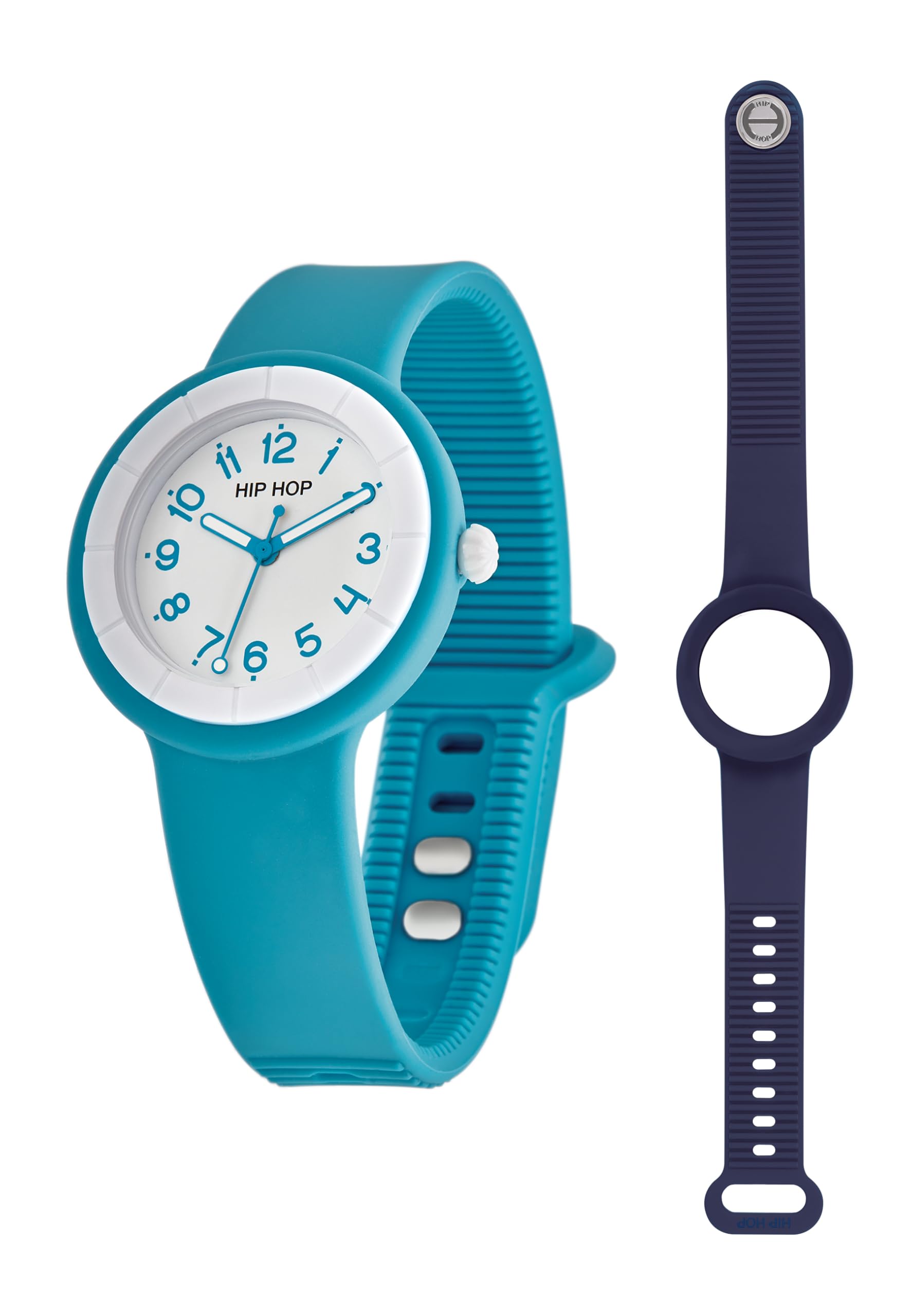 Hip Hop Hero.Dot HK0062 Orologio Donna Verde 34 mm Silicone