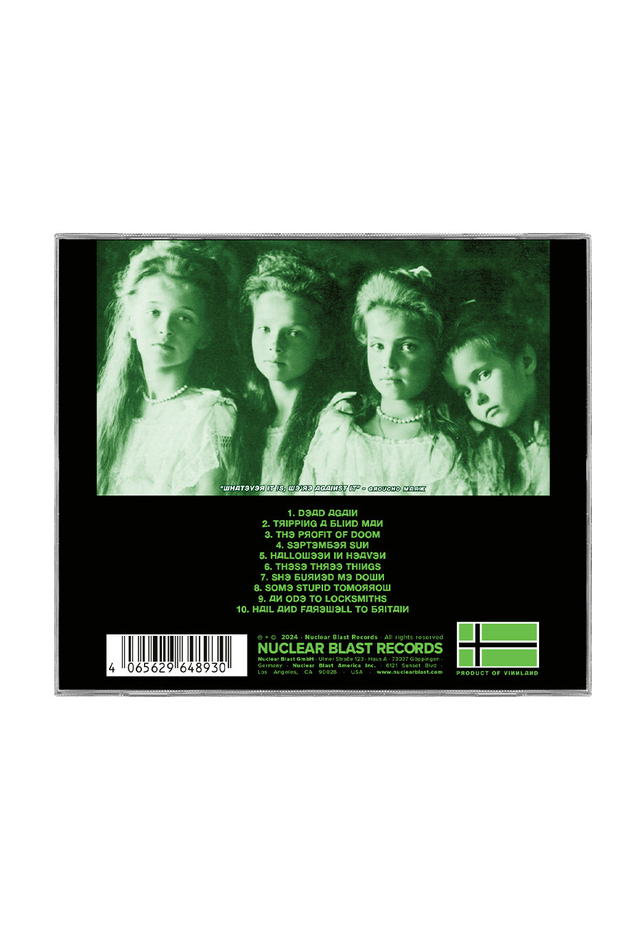 Type O Negative Dead Again CD Gothic Metal Album