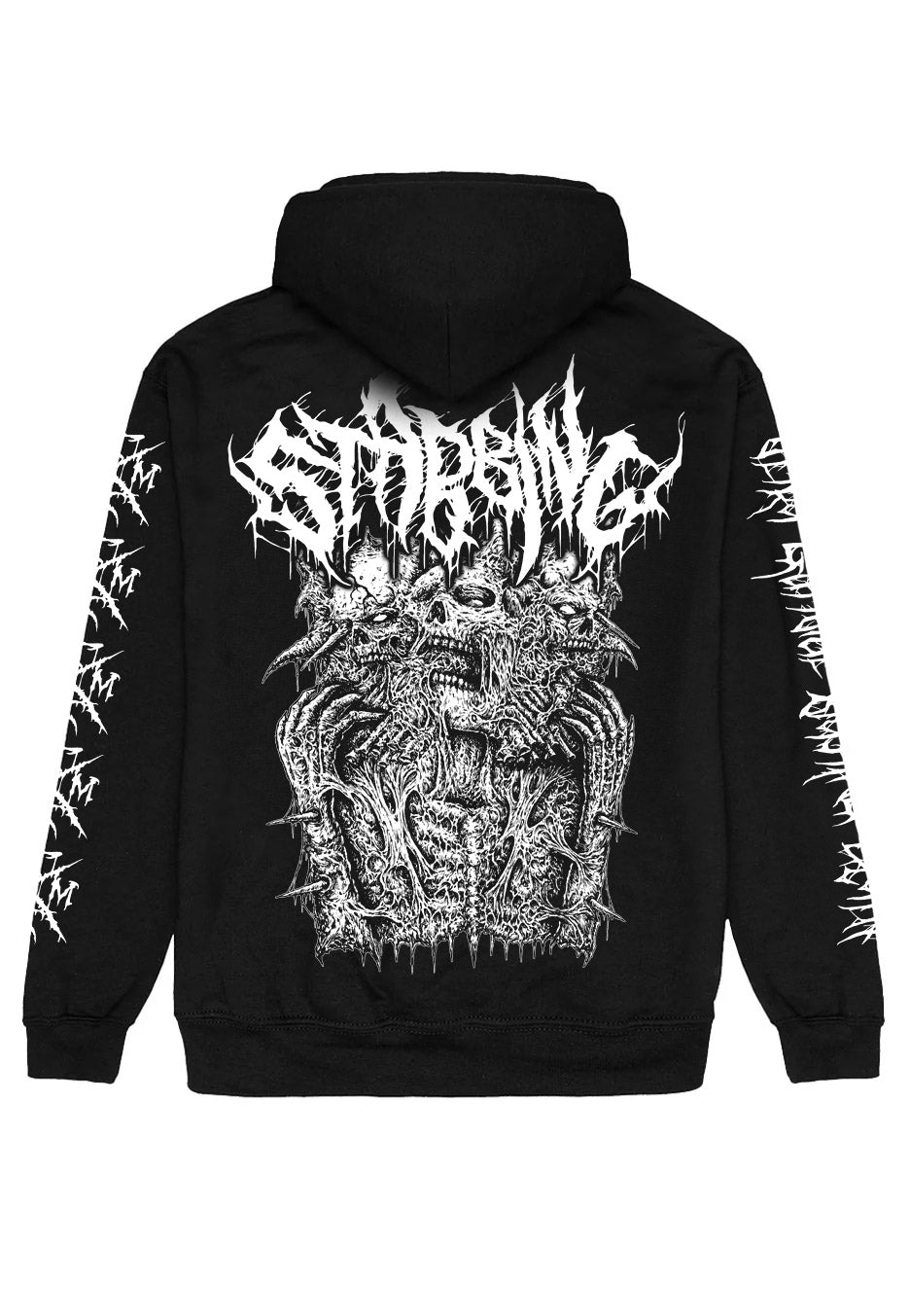 Stabbing Ultra Guttural Blasting Death felpa hoodie nera