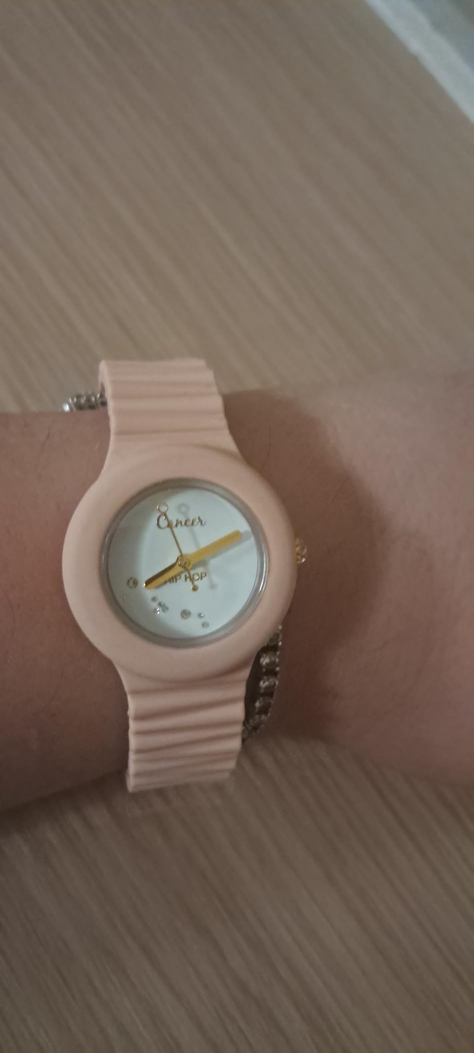 Hip Hop Starlights orologio donna Bilancia rosa cristalli