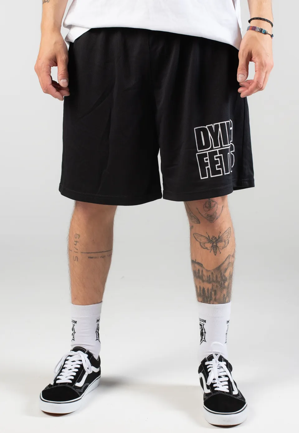 Dying Fetus Simple Logo shorts neri mesh death metal