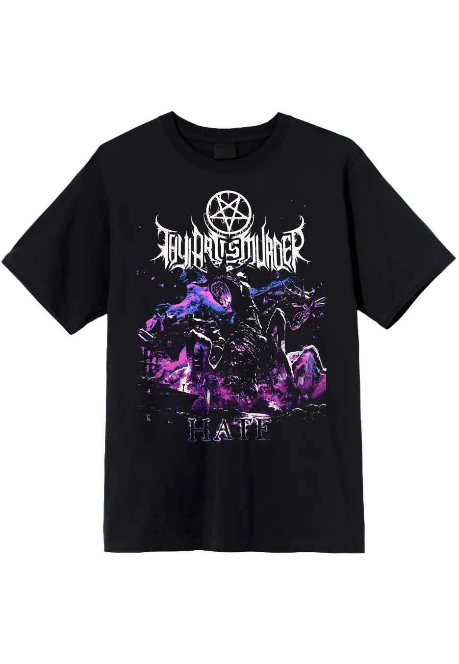 Thy Art Is Murder Purple Hate maglietta nera deathcore