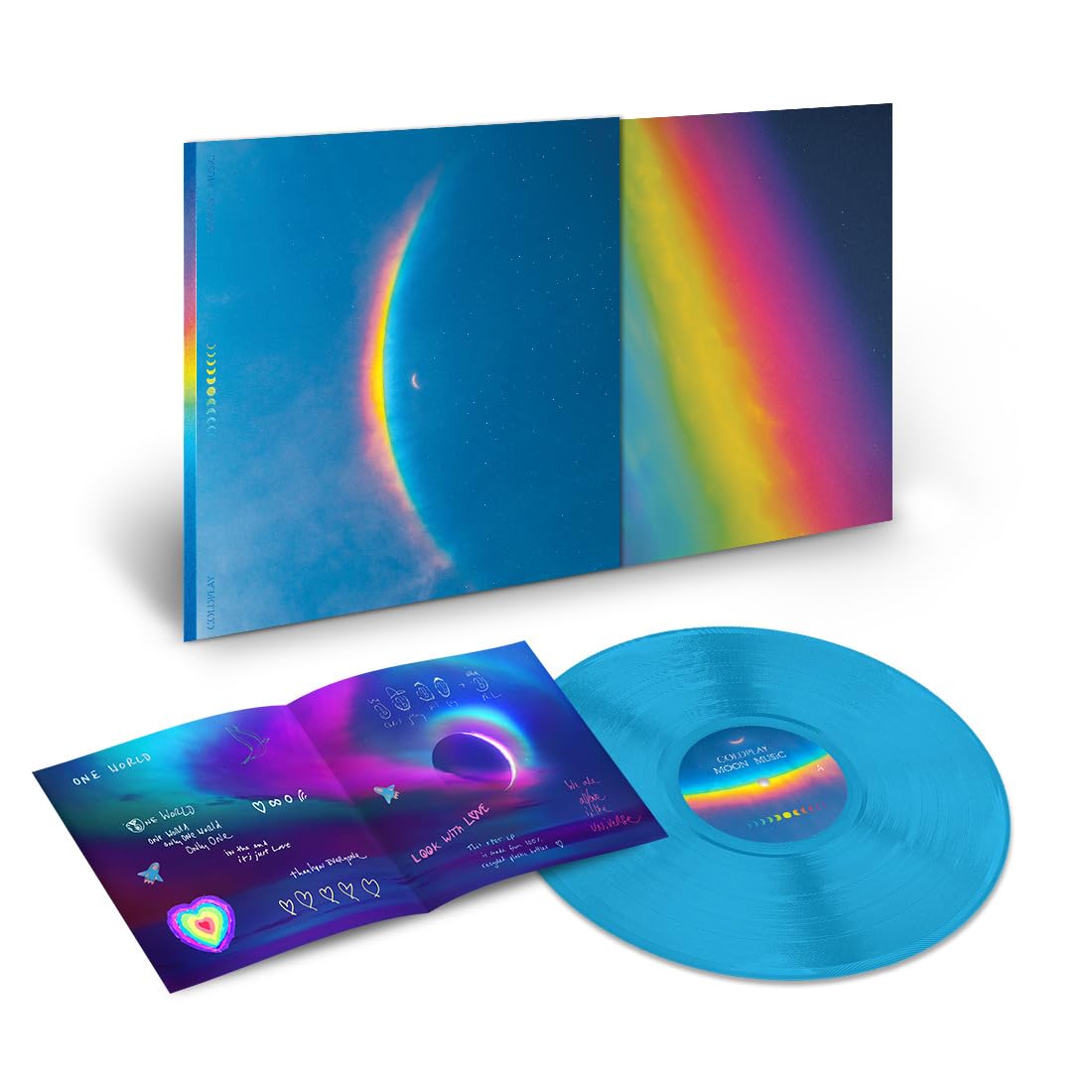 Coldplay Moon Music LP vinile blu EcoRecord limitato