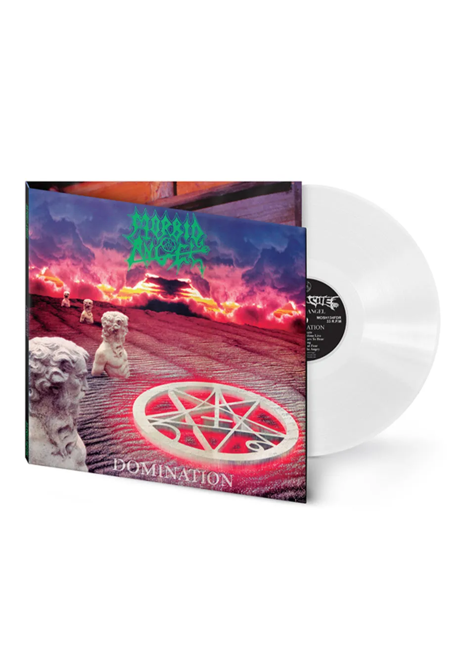 Morbid Angel Domination vinile LP bianco death metal