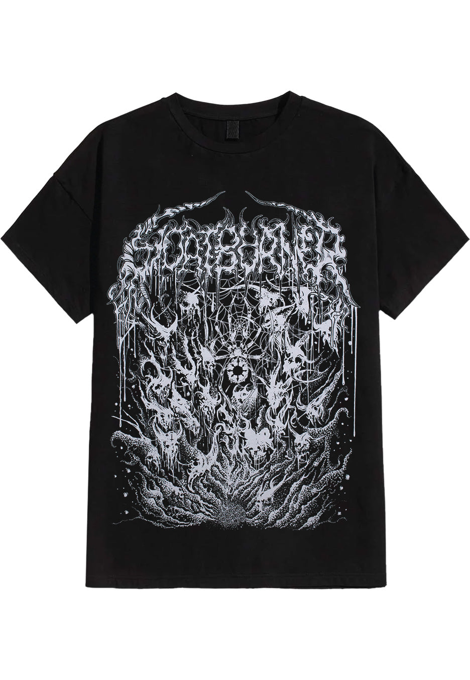 Goatburner Helvete T-Shirt Nera Metal Uomo