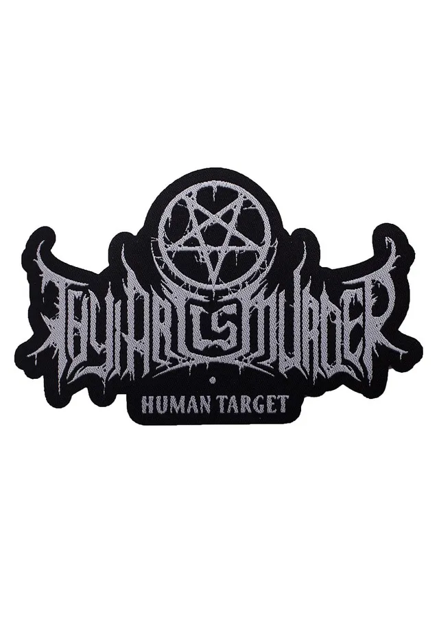 Thy Art Is Murder Human Target Patch die cut nera