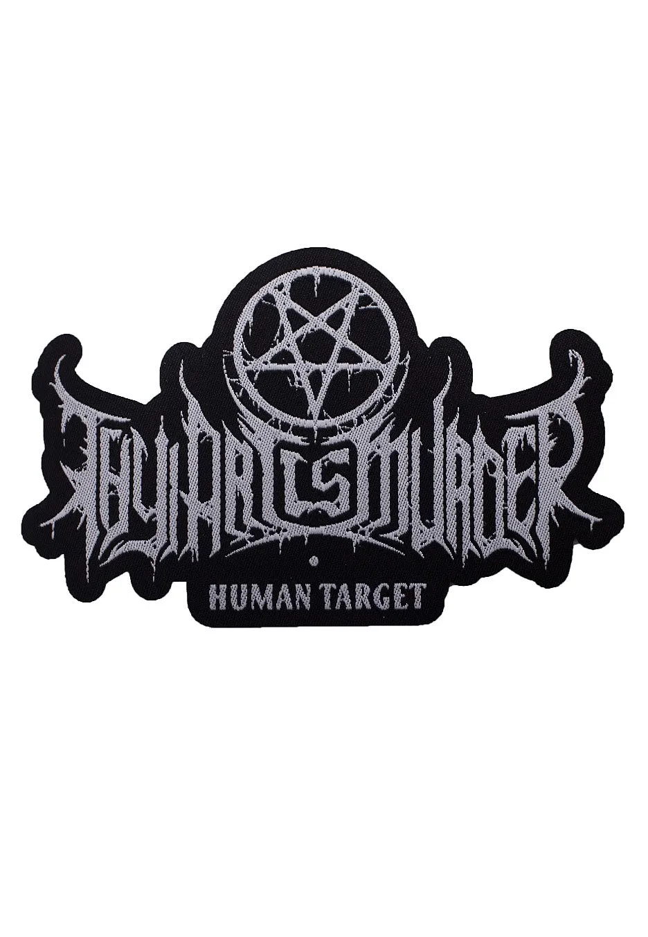 Thy Art Is Murder Human Target Patch die cut nera