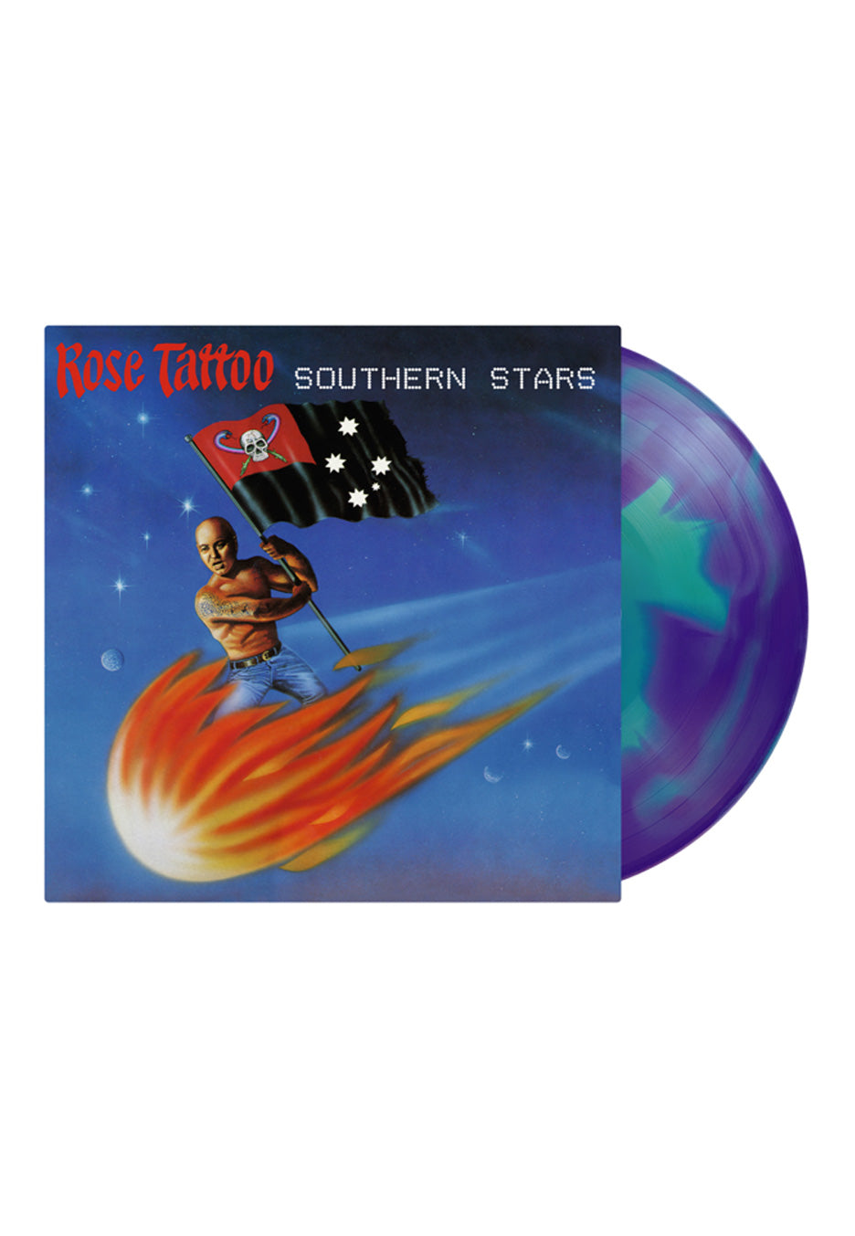 Rose Tattoo Southern Stars LP vinile turchese blu swirl