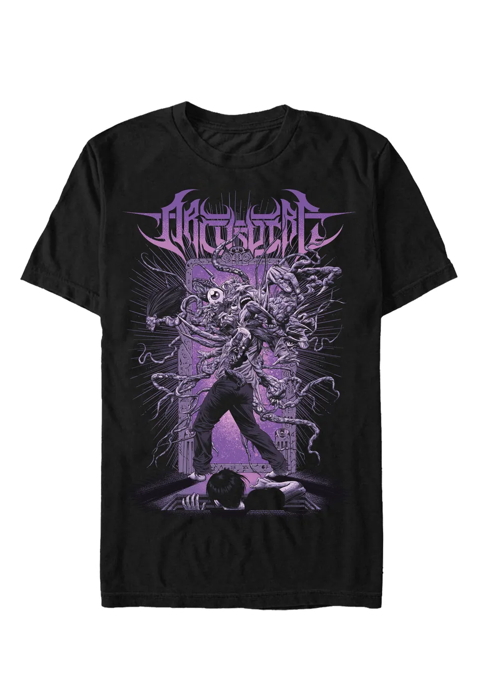 Archspire Backwards t-shirt nera uomo tech metal