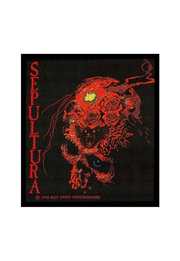 Sepultura Beneath The Remains patch nera death metal