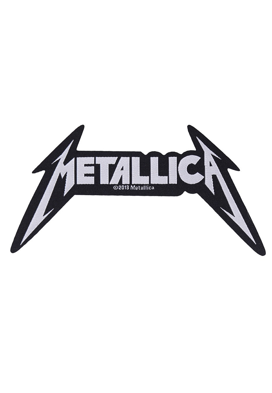 Metallica Logo Die Cut patch nero Onesize