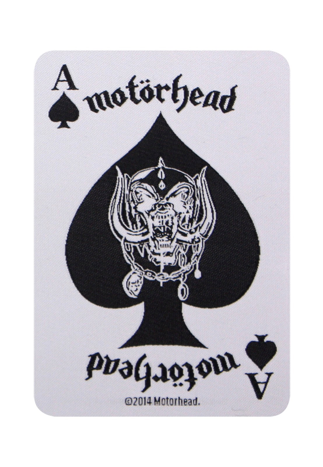 Motörhead Ace Of Spades Card toppa bianca onesize