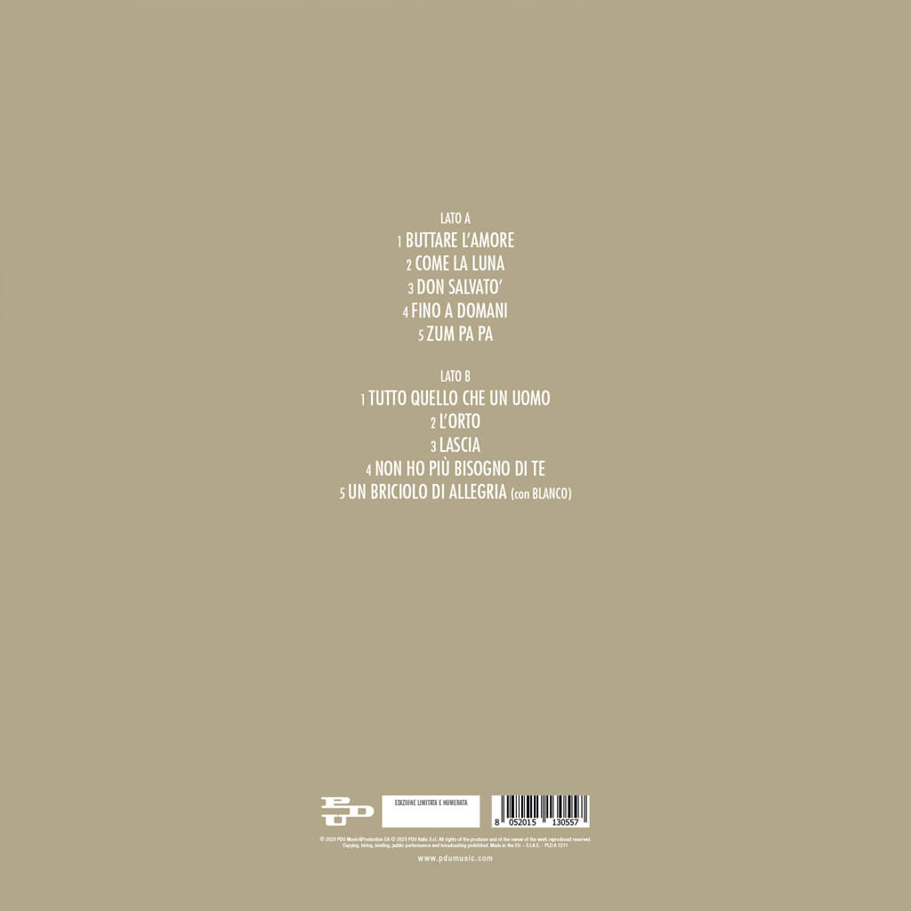 Mina Ti Amo Come Un Pazzo LP copertina alternativa