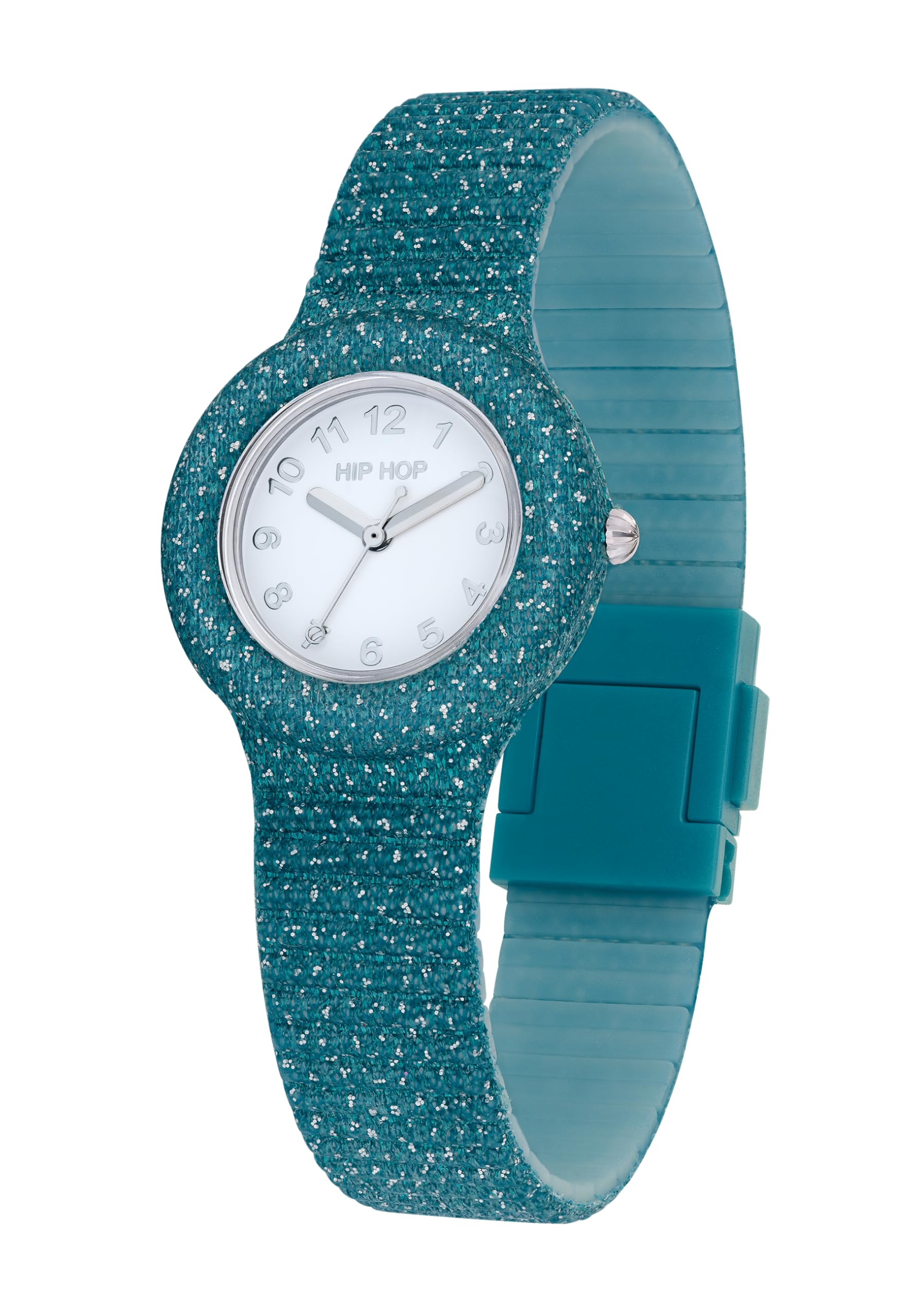 Hip Hop Shimmer Crush Orologio Donna Silicone Nero 32 mm