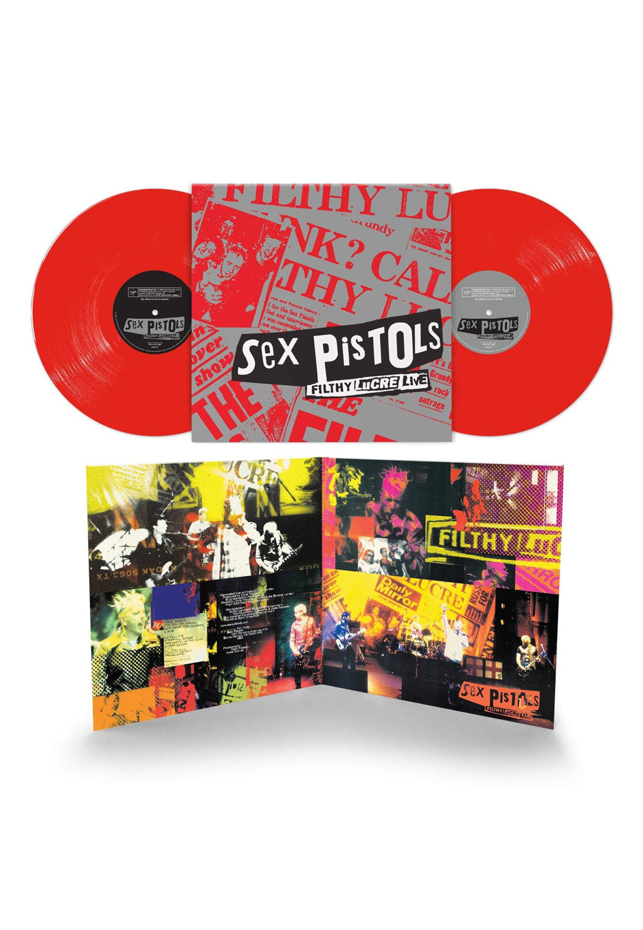 Sex Pistols Filthy Lucre Live Doppio Vinile LP Rosso