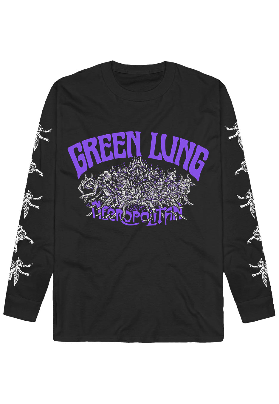 Green Lung Necropolitan Creature Longsleeve Nero Uomo