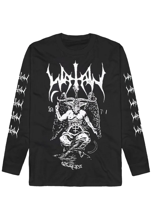 Watain Baphomet maglia manica lunga nera black metal