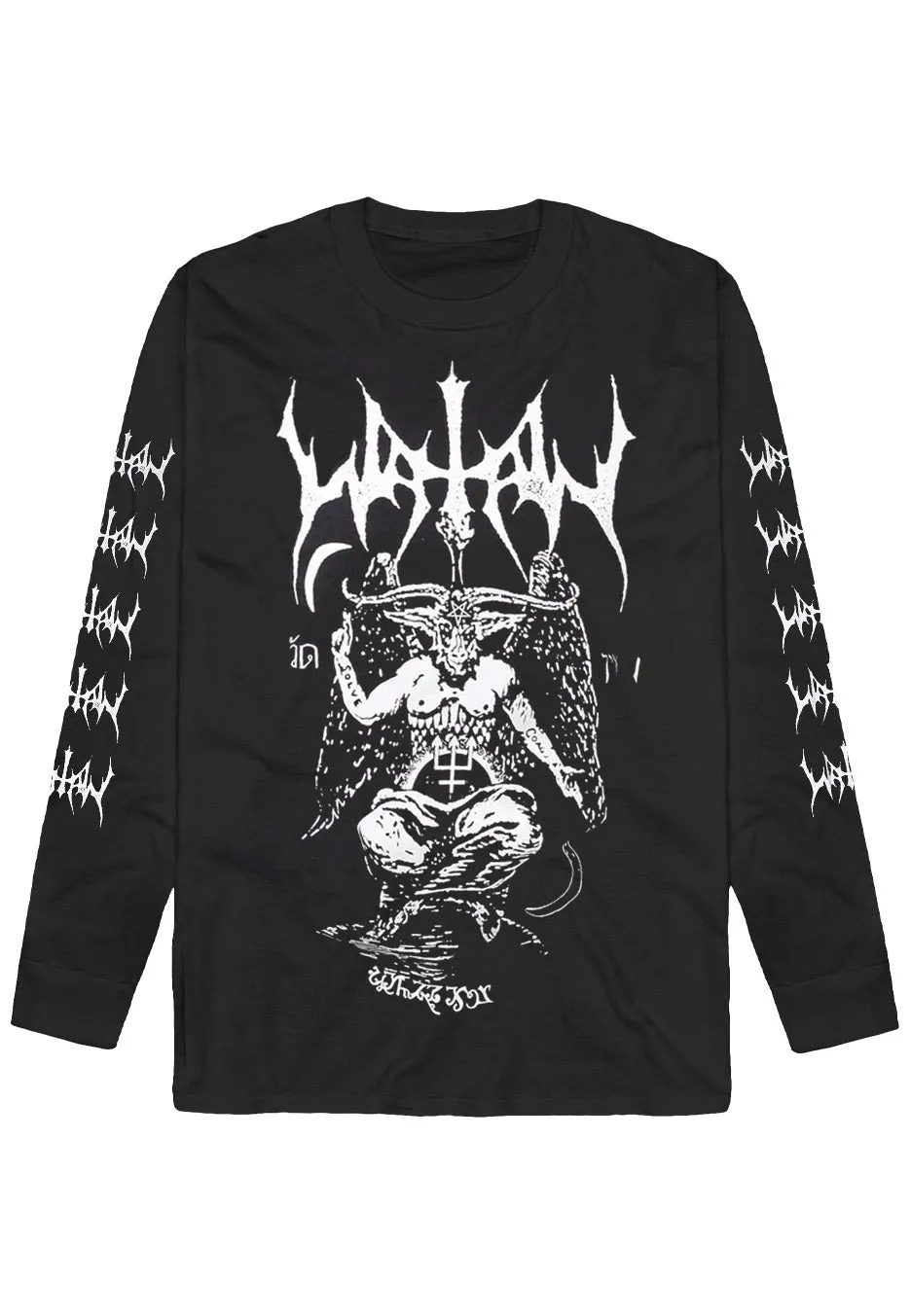 Watain Baphomet maglia manica lunga nera black metal