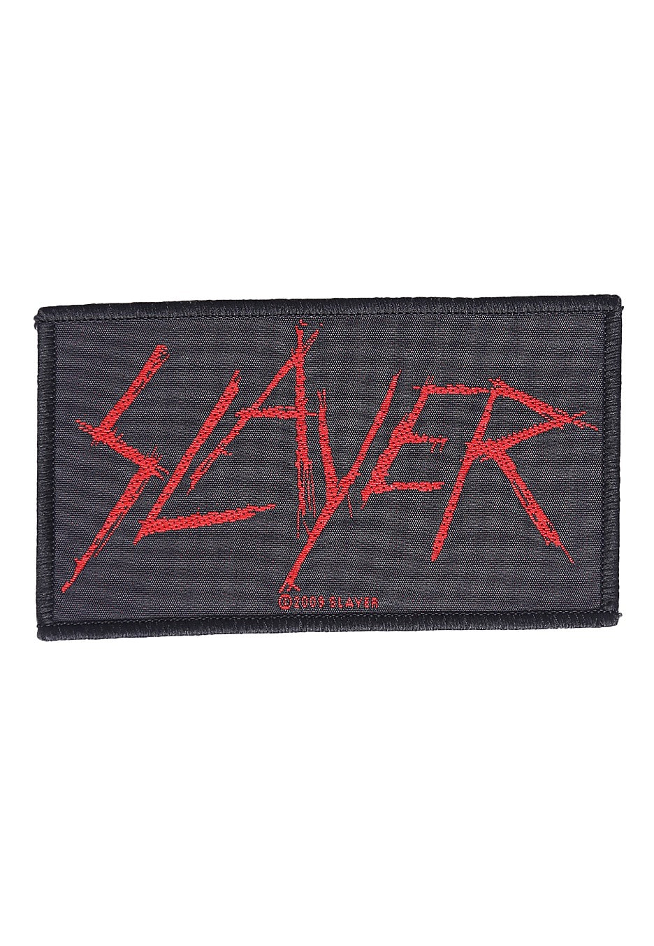 Slayer Scratch Logo toppa nera ricamata onesize
